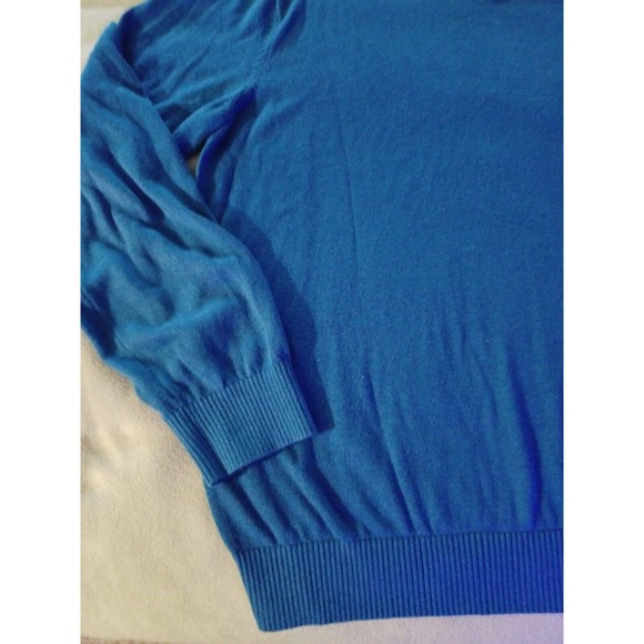 TOMMY HILFIGER Blue Long Sleeve V-Neck Cotton Pullover Sweater Men's Siz… - Picture 5 of 9
